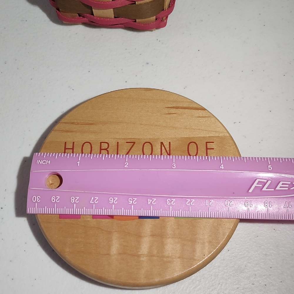 Longaberger Horizon of Hope Basket with Pink and Natural Accents - Picture 6 of 10